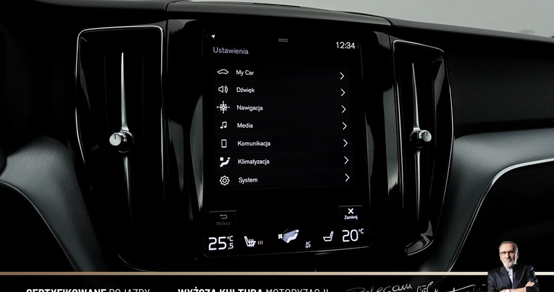 Volvo XC 60 cena 139898 przebieg: 109555, rok produkcji 2019 z Kępno małe 596